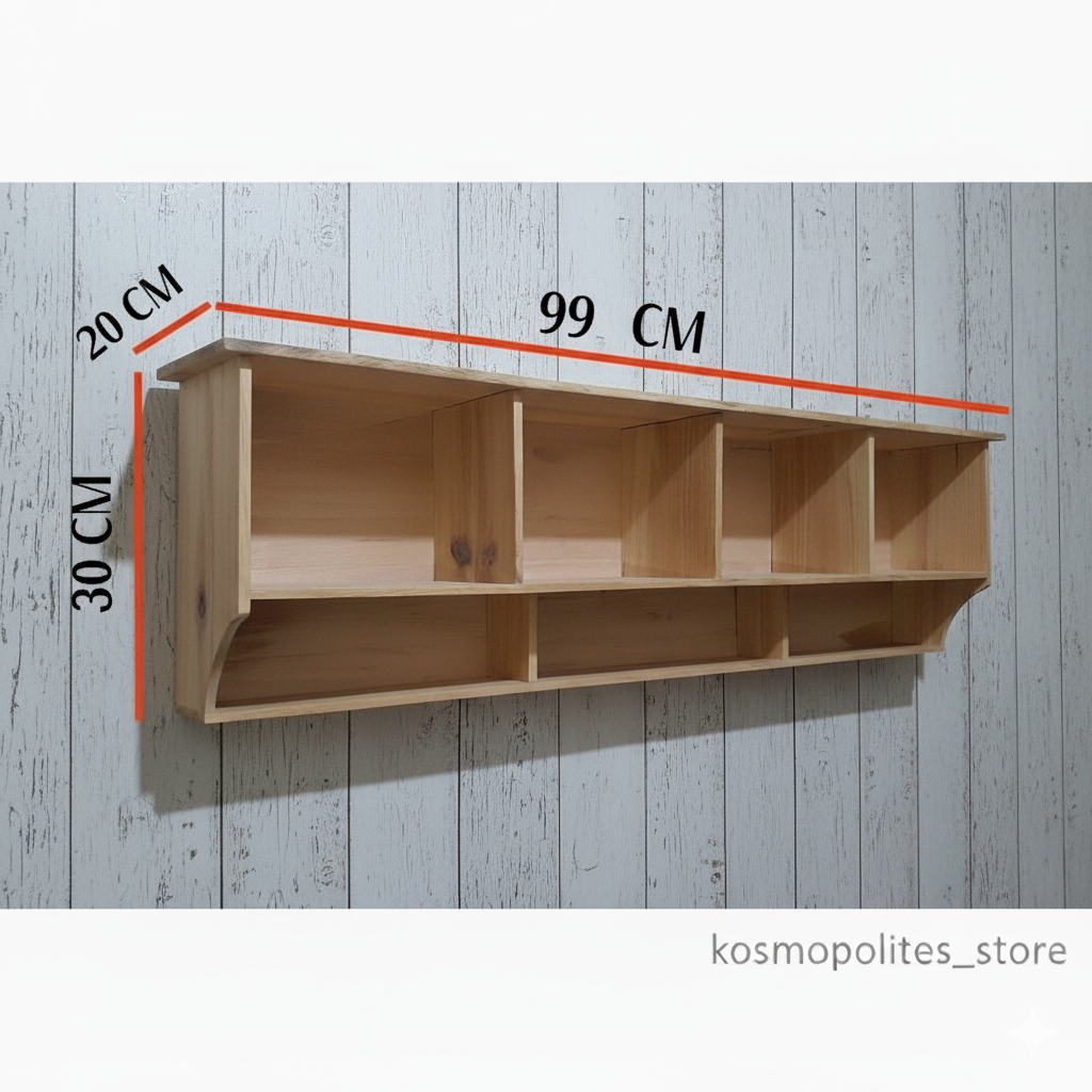 Kitchen Set / Rak dapur / Lemari Gantung / Rak Gantung Atas / rak bumbu besar kayu serbaguna
