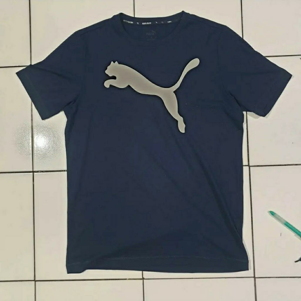 kaos lari pria puma sz M second original