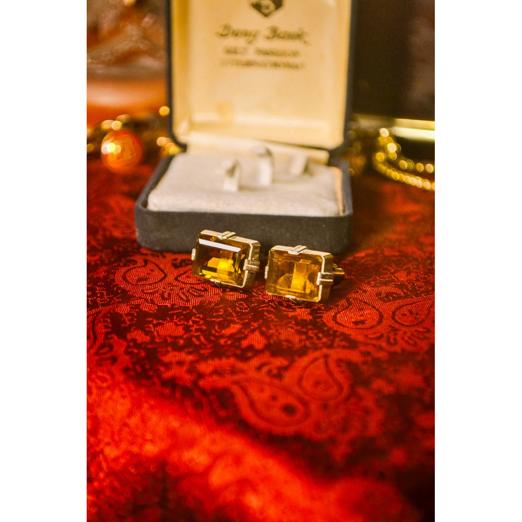 cufflink kemeja pria silver