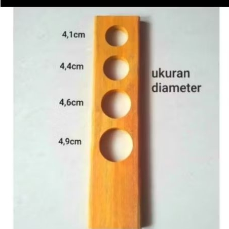 Plong alat ukur telur ayam dan bebek