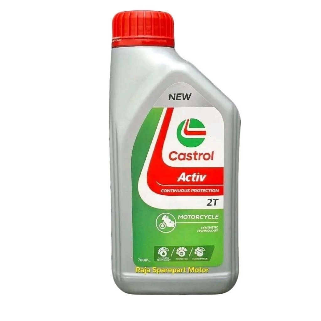 Oli Samping Castrol Active 2T 0.7L Oli Samping Low Smoke Asli Original Castrol
