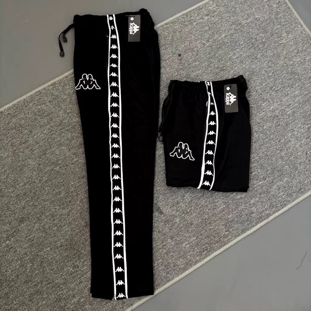 CELANA PANJANG KAPPA4 TPED BLACK VINTAGE