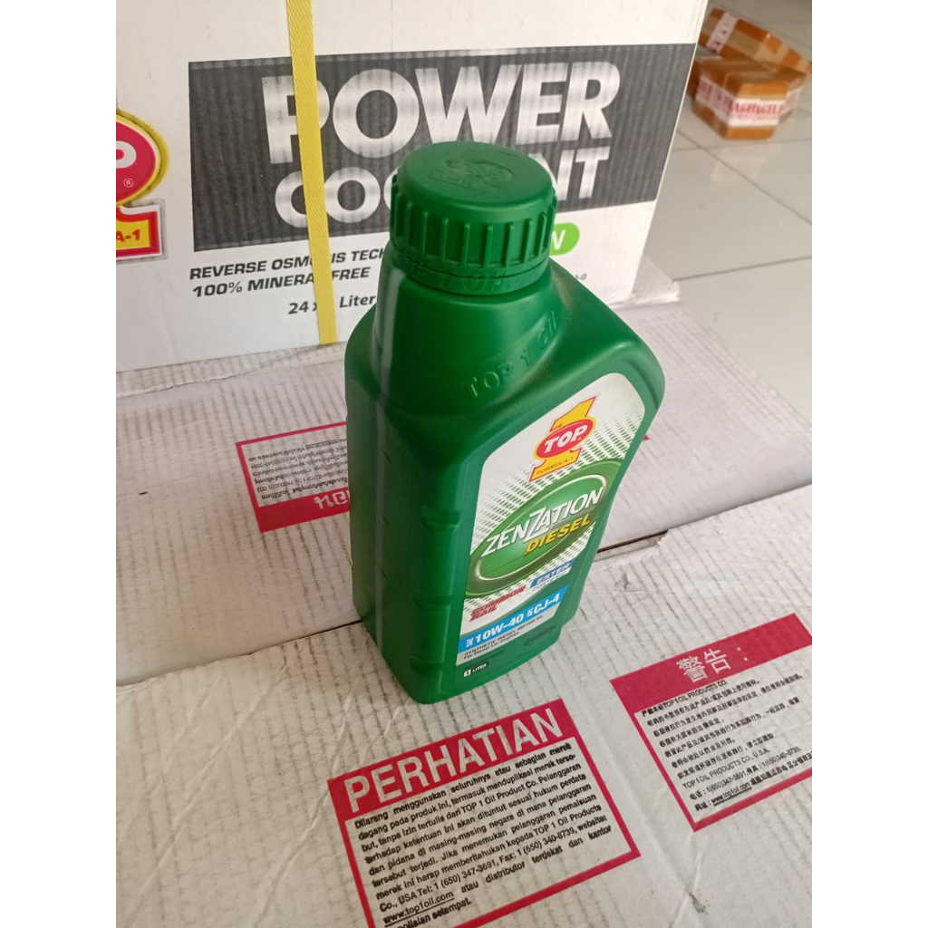 Oli Mobil TOP 1 Zenzation Diesel 10W-40 1L – Full Synthetic, Perlindungan Mesin Diesel Modern