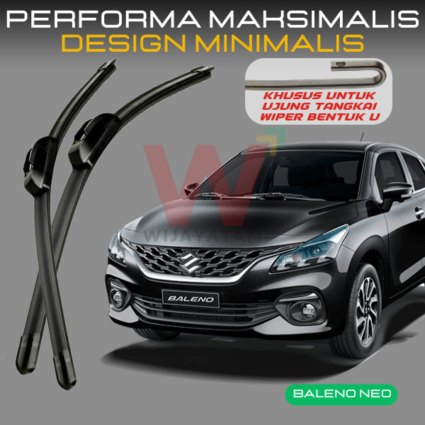 Wiper Baleno Hatchback Frameless Wiper Baleno Hatchback 2018 Wiper Kaca Mobil Frameless 2 Pcs Anti G