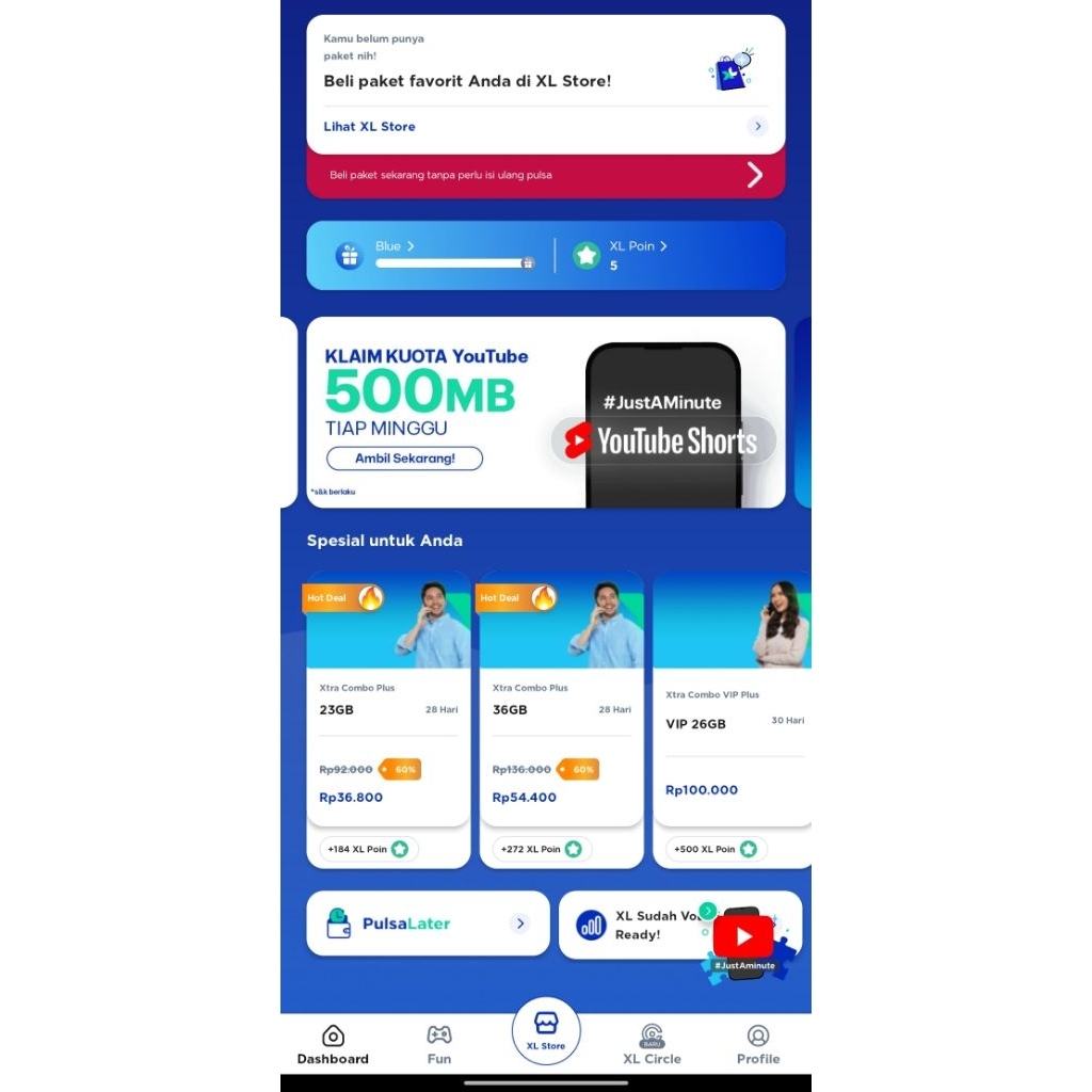 XL Xtra Combo Plus Reguler