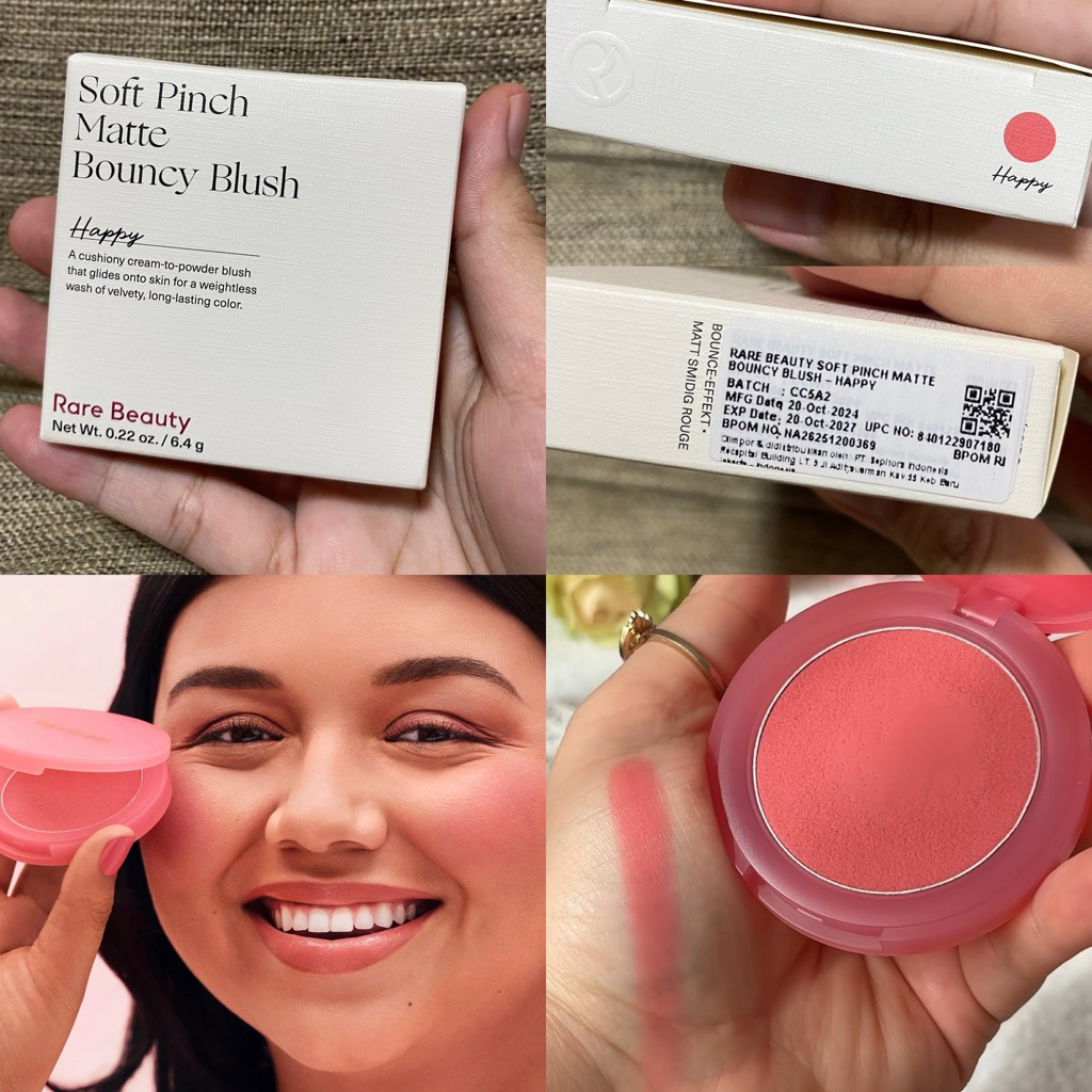 NEW. RARE BEAUTY SOFT PINCH MATTE BOUNCY BLUSH - HAPPY