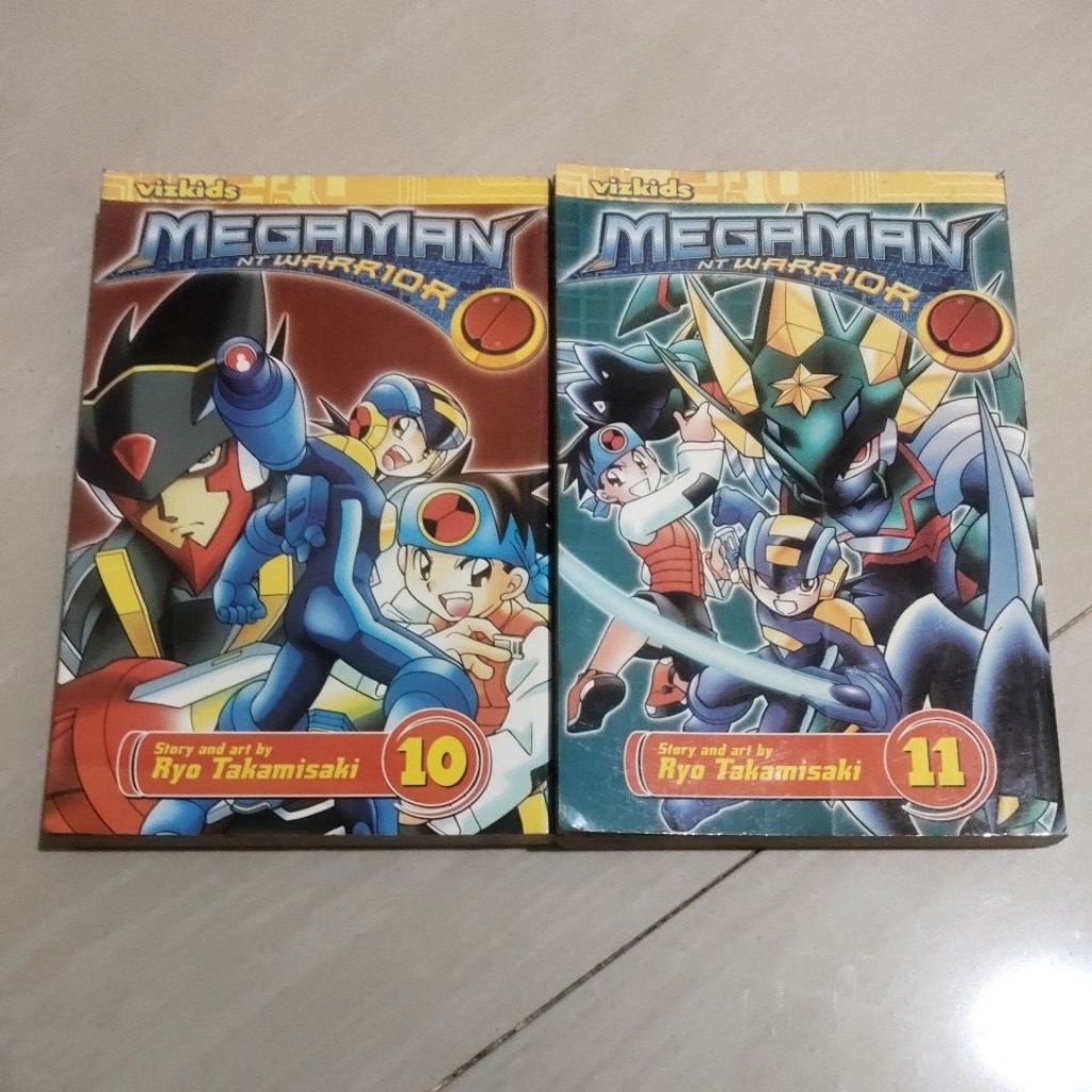 2 KOMIK ORI KOMIK MEGAMAN NT WARRIOR NO 10 S/D 11 PENERBIT VIZ MEDIA VERSI BAHASA INGGRIS
