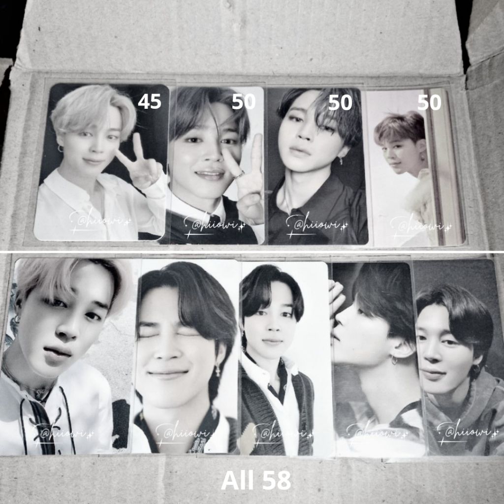 [READY SIAP KIRIM] PC Photocard Official BTS Park Jimin RPC Album BE, LYS ANS E, MOTS7 V2 V4, Dicon 