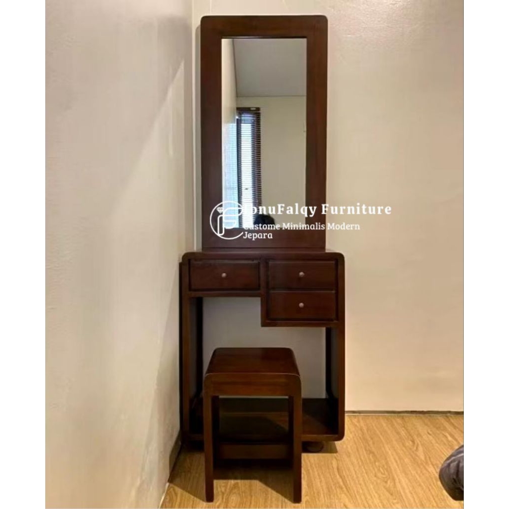 Meja Rias Simple Jati Jepara, Meja Rias Minimalis Jepara, Meja Rias Minimalis, Meja Rias Aesthethik