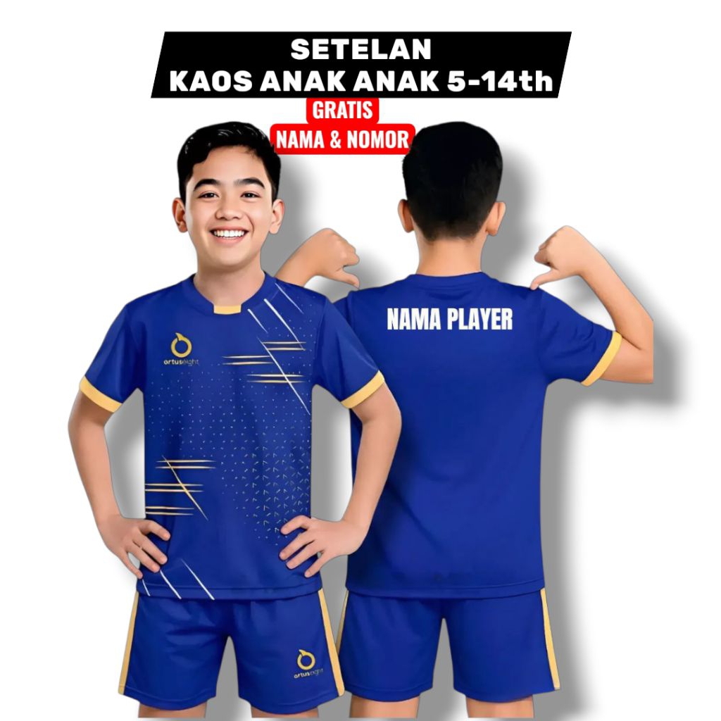 [ FREE SABLON NAMA NOMOR ] BAJU JERSEY BOLA ANAK-ANAK UNISEK SD SMP/ KAOS BOLA ANAK / BAJU ANAK LAKI