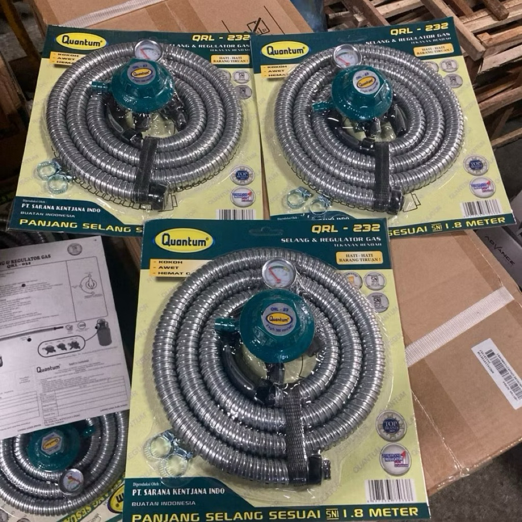 Regulator Quantum | Selang dan regulator | Selang gas | Regulator gas | Quantum