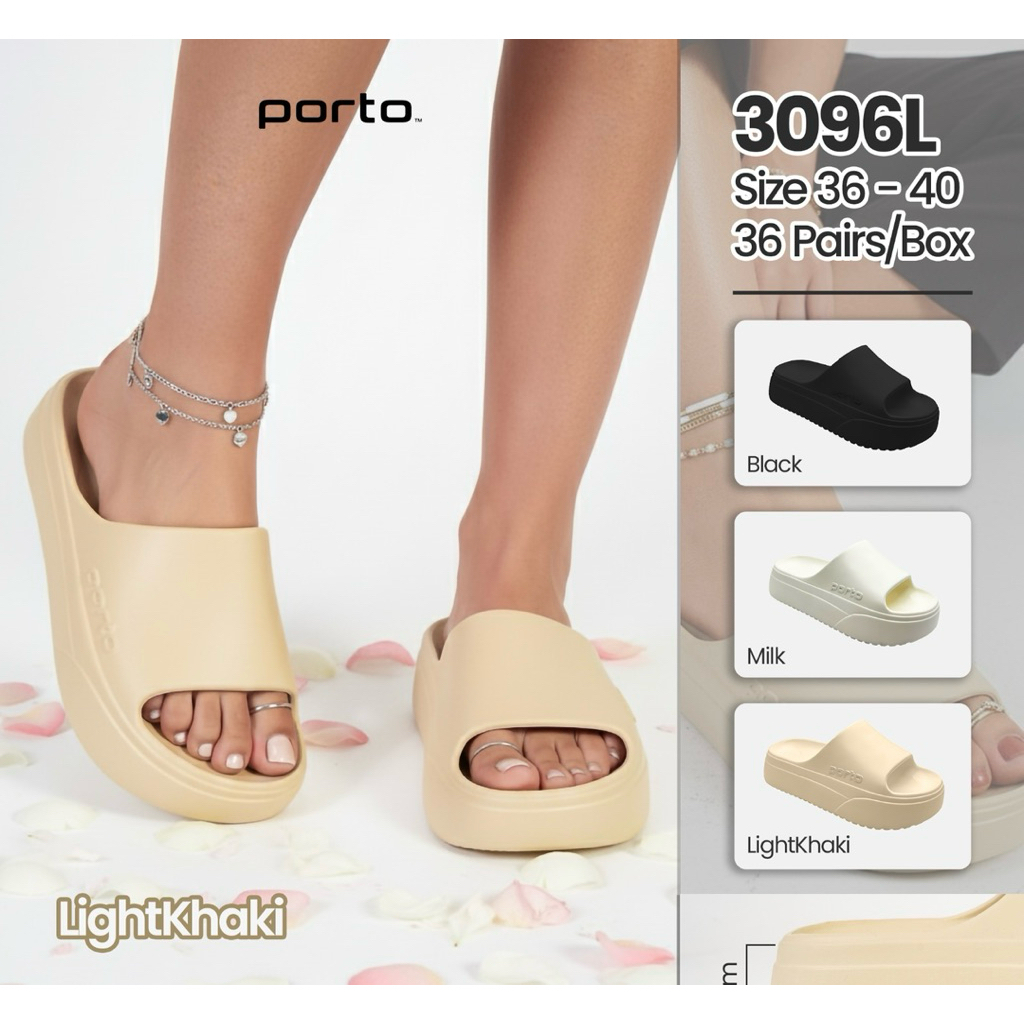 Sandal Selop 3096 - Sandal wedges dewasa - Sandal slop wanita dewasa - Sandal hak tinggi wanita dewa