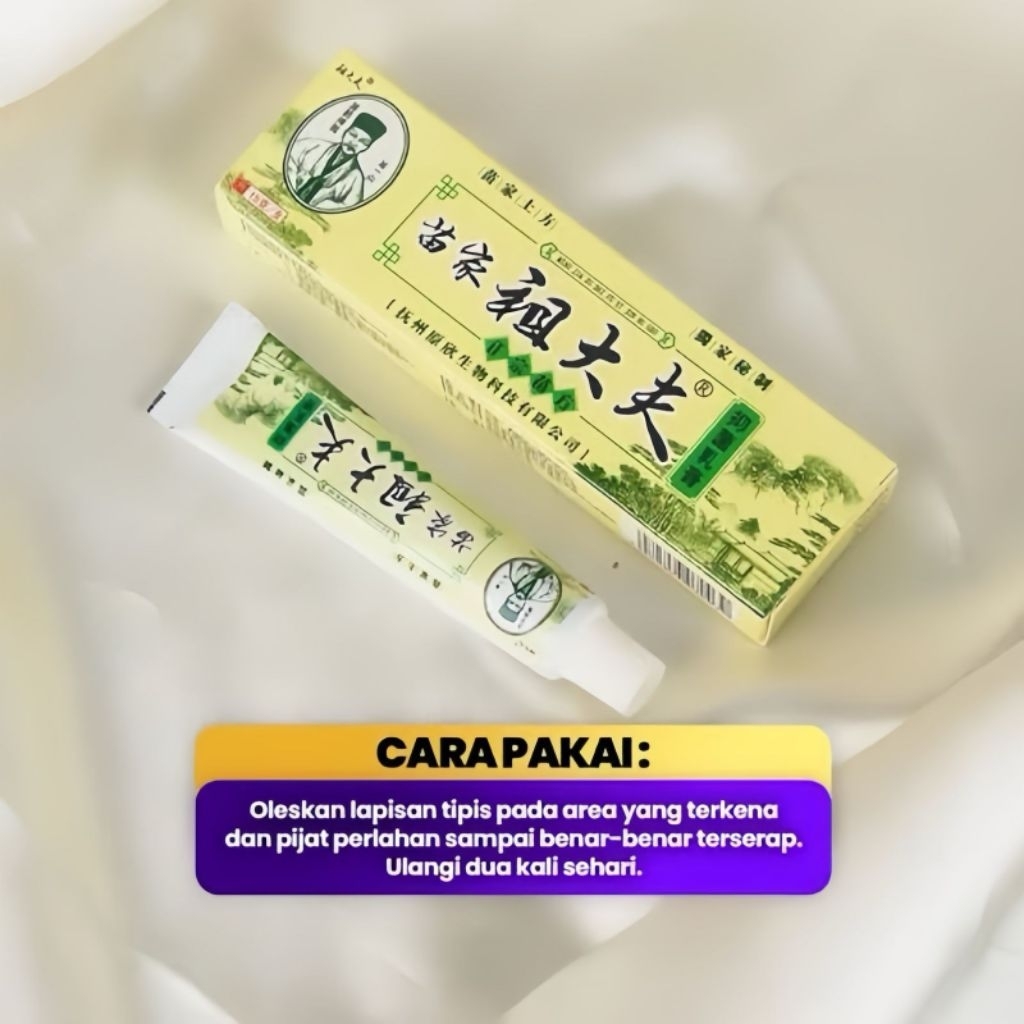 Isi 3 Pcs Salep Herbal Cap Orang Tua Cina Ampuh Untuk Semua Jenis Kulit