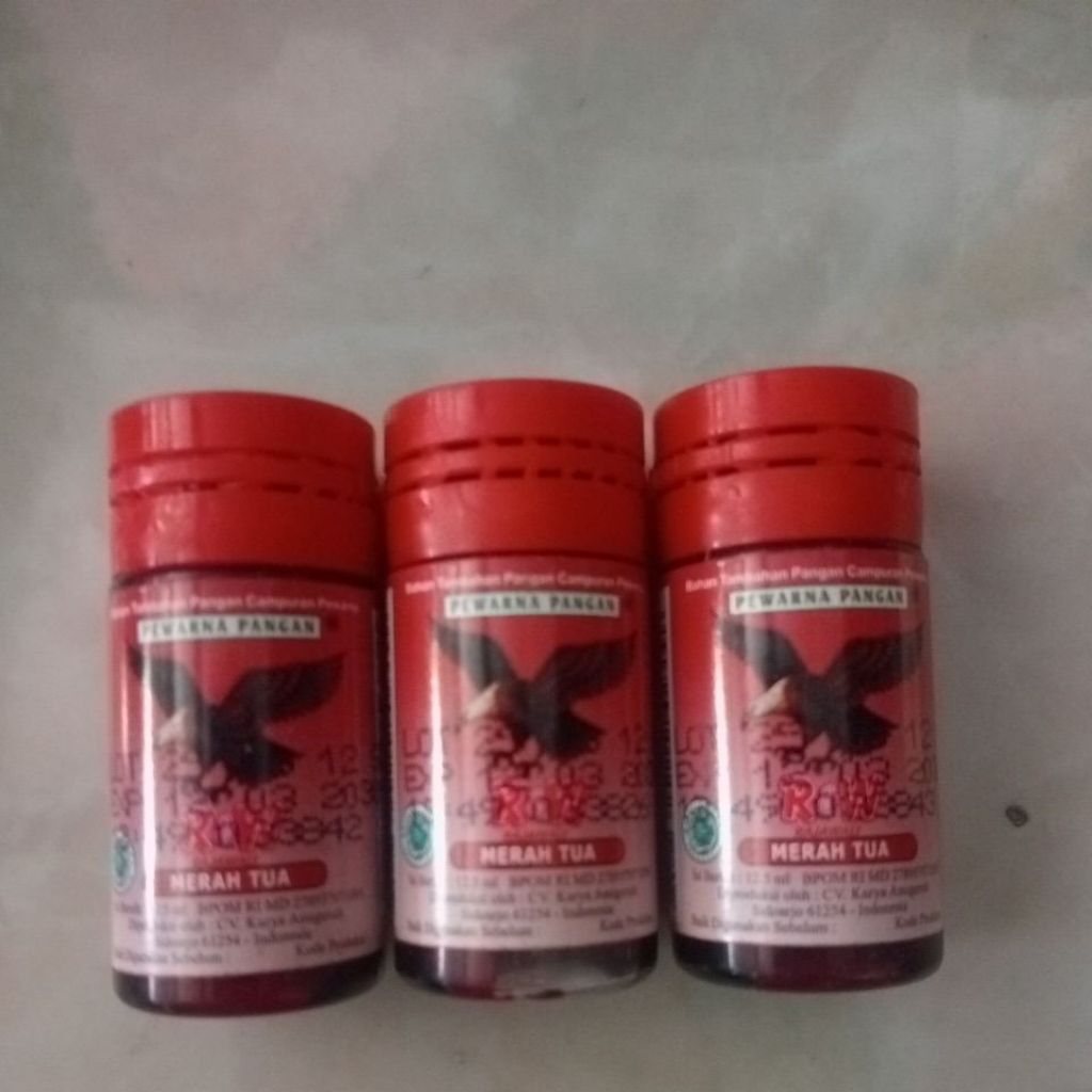 pewarna makanan, warna merah tua