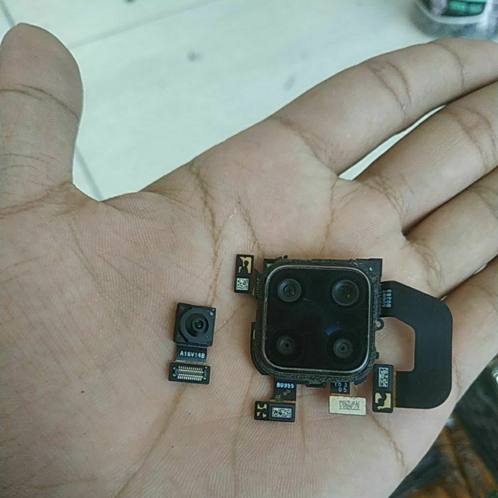 kamera depan belakang set bekas Redmi note 9 pro