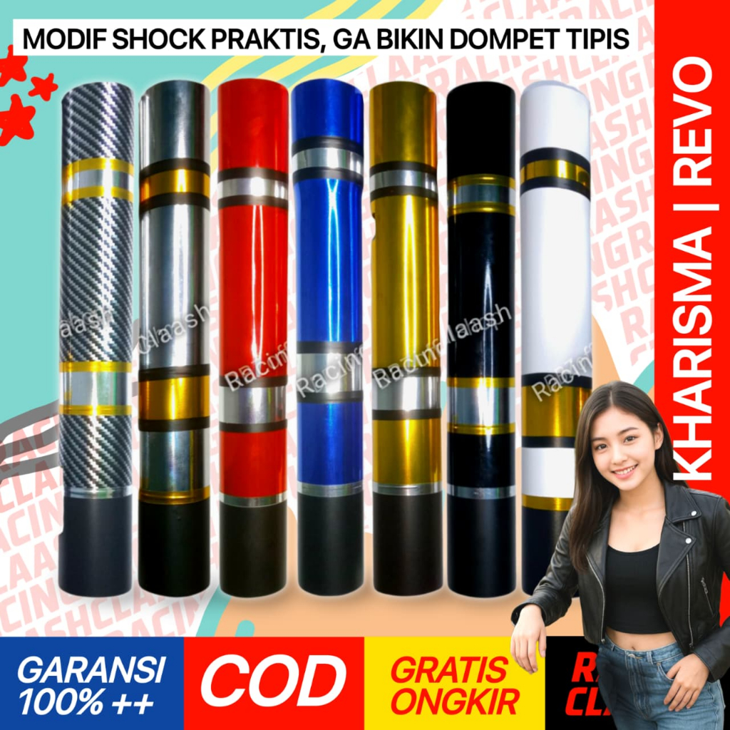 Racing Claash Cover Shock Depan Kharisma Revo Cover Shockbreaker Sok Revo Kharisma Fi  X Fit 100 125