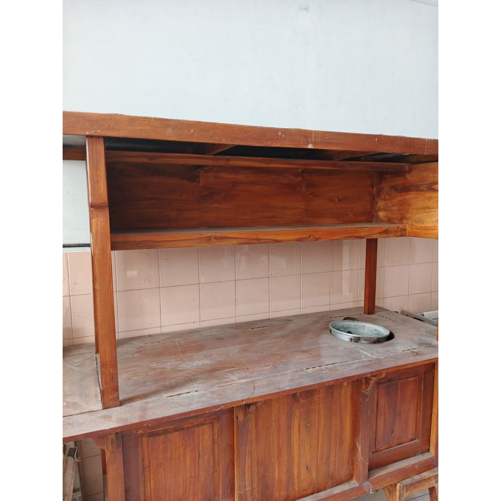 gerobak angkringan kayu jati