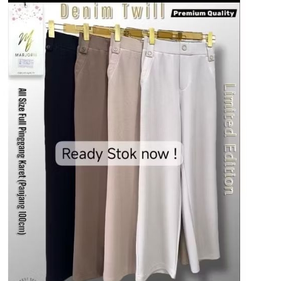 Terbaru Celana MJ Marjorie Kulot Tegak Lurus Original 100%