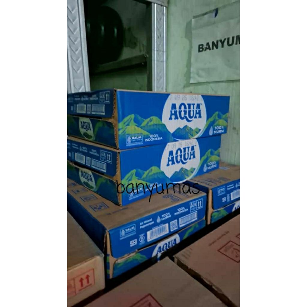 AQUA BOTOL MINI 220ML CUBE ISI 24 BOTOL