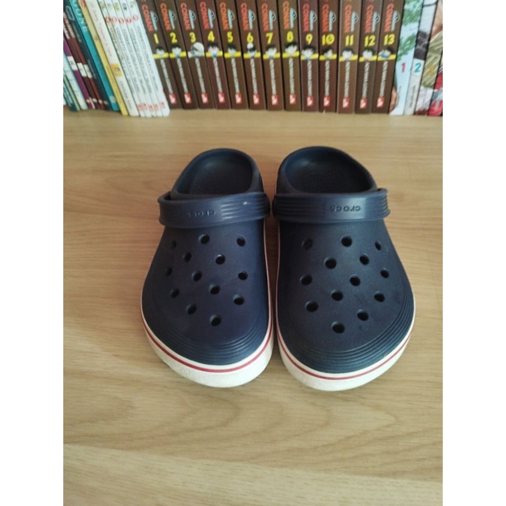 preloved crocs crocband kids navy