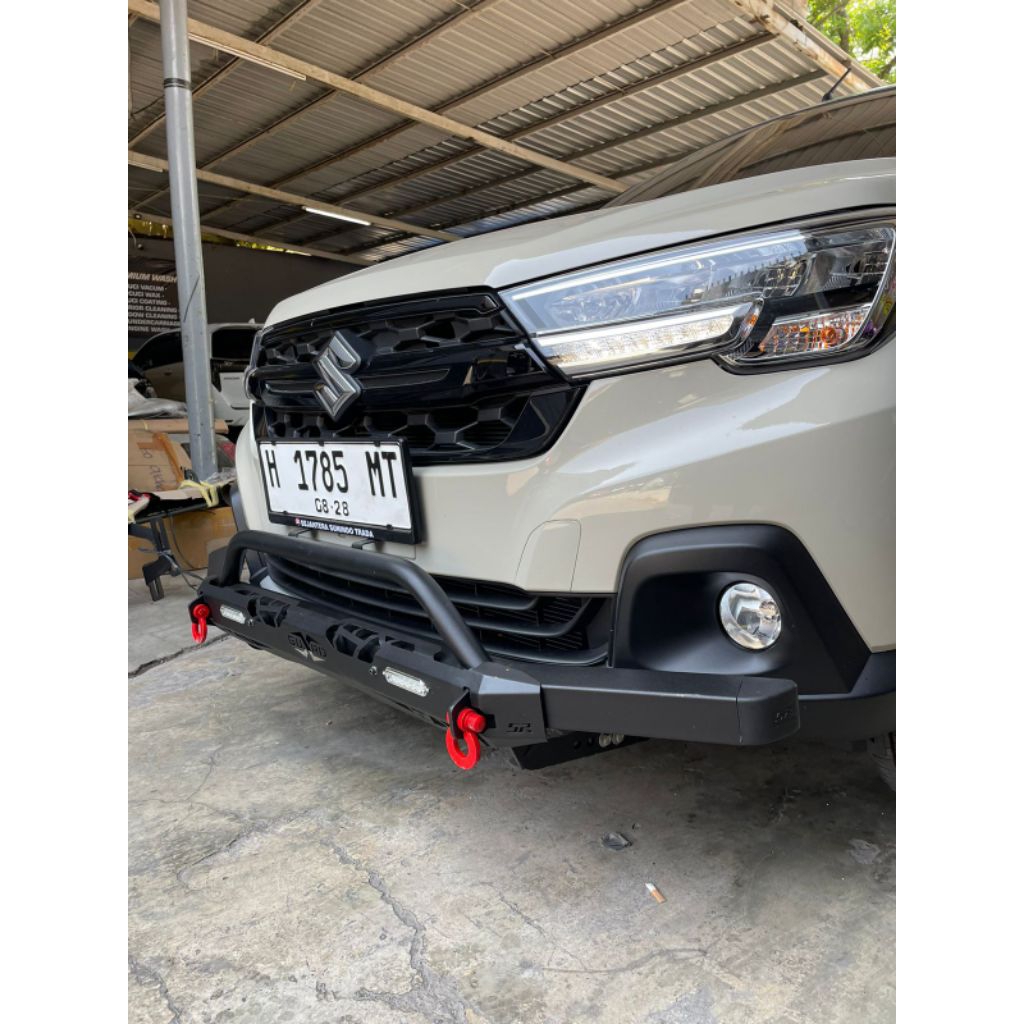 Tanduk Towing Rhino Defender Cross Guard Bumper Besi All New Ertiga / XL7  Pengaman Bemper By Sunris