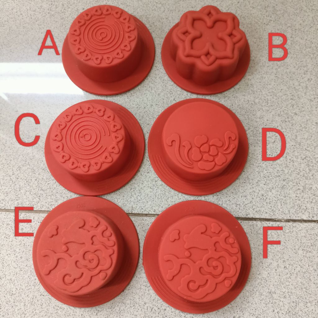 Cetakan silikon silicone jelly pudding cokelat ribbon mooncake