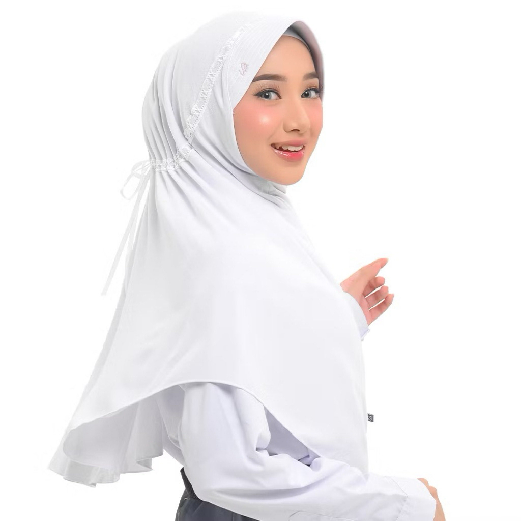 Bergo Rabbani Hemu Warna Putih