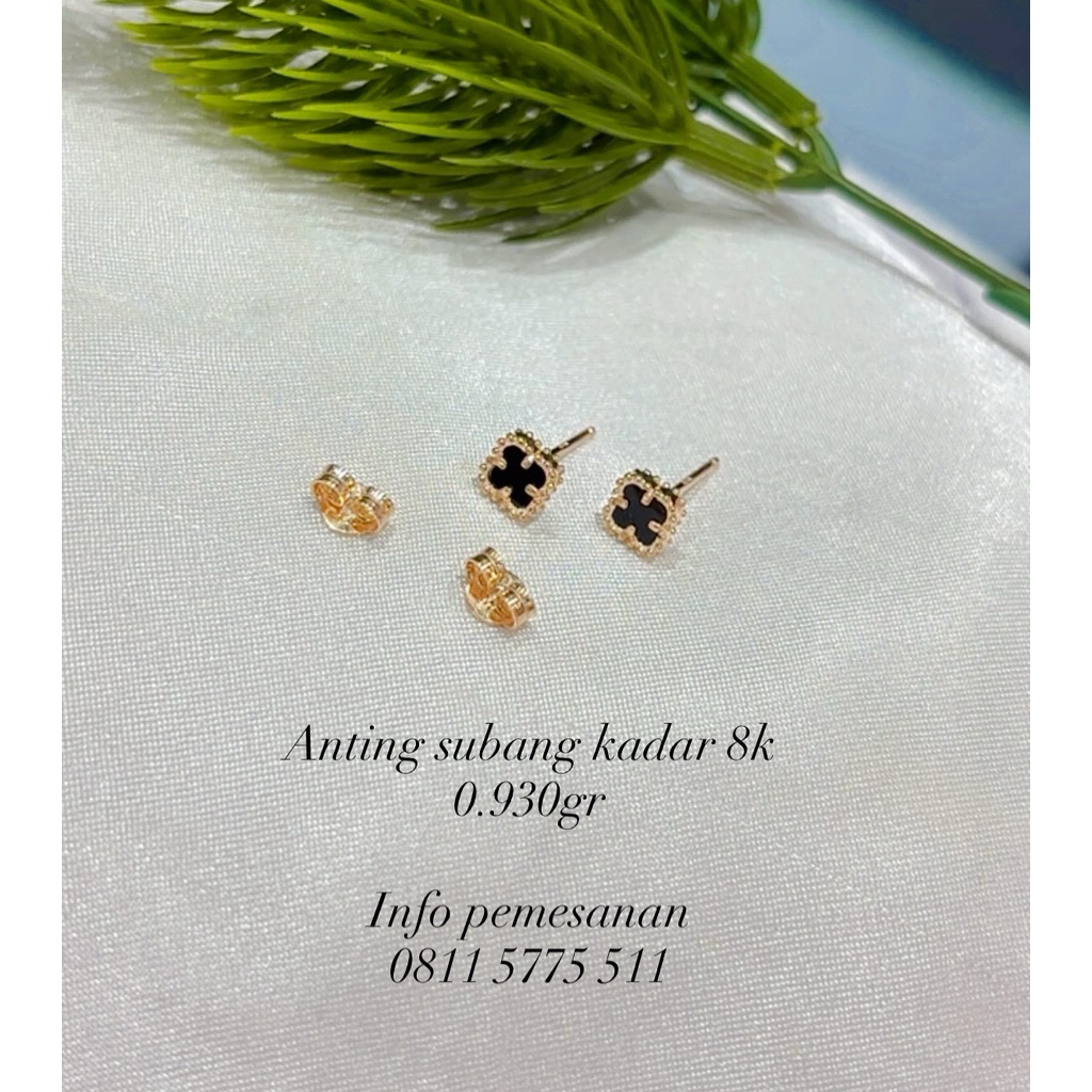 anting subang emas 8k