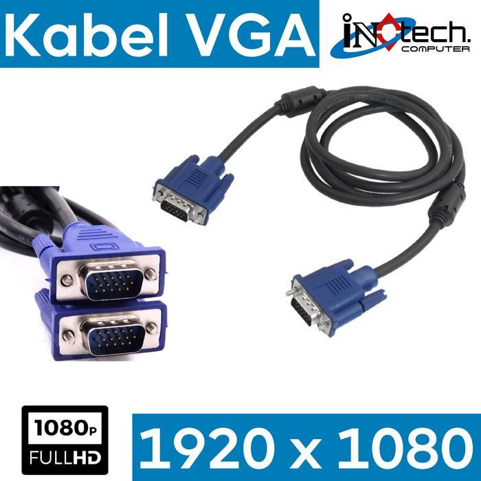 Kabel VGA Second Original USA – Kabel VGA Monitor PC / Proyektor 1.5M
