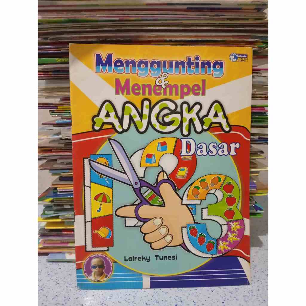 BUKU MENGGUNTING DAN MENEMPEL ANGKA DASAR