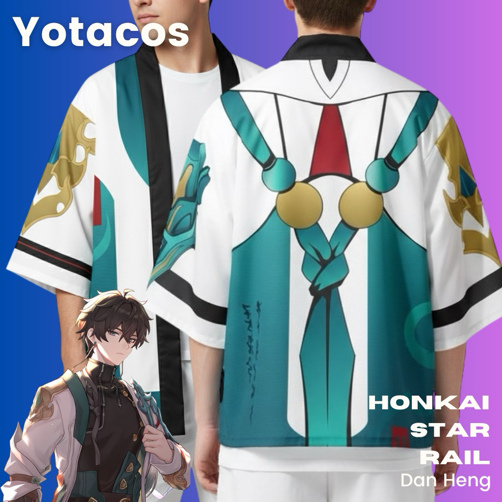 Haori Cardigan Anime Game HSR Honkai Star Rail Dan Heng Danheng Kostum Cosplay Jepang YOTACOS