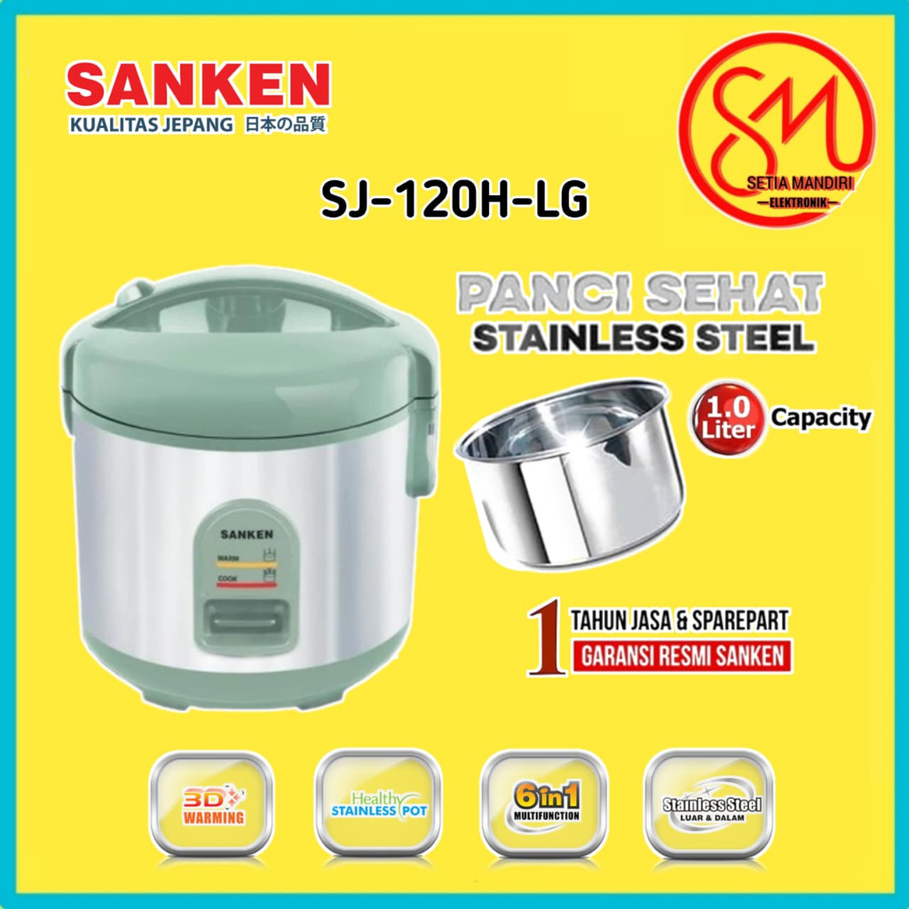 Sanken Rice Cooker 1 Liter SJ-120H - RANDOM