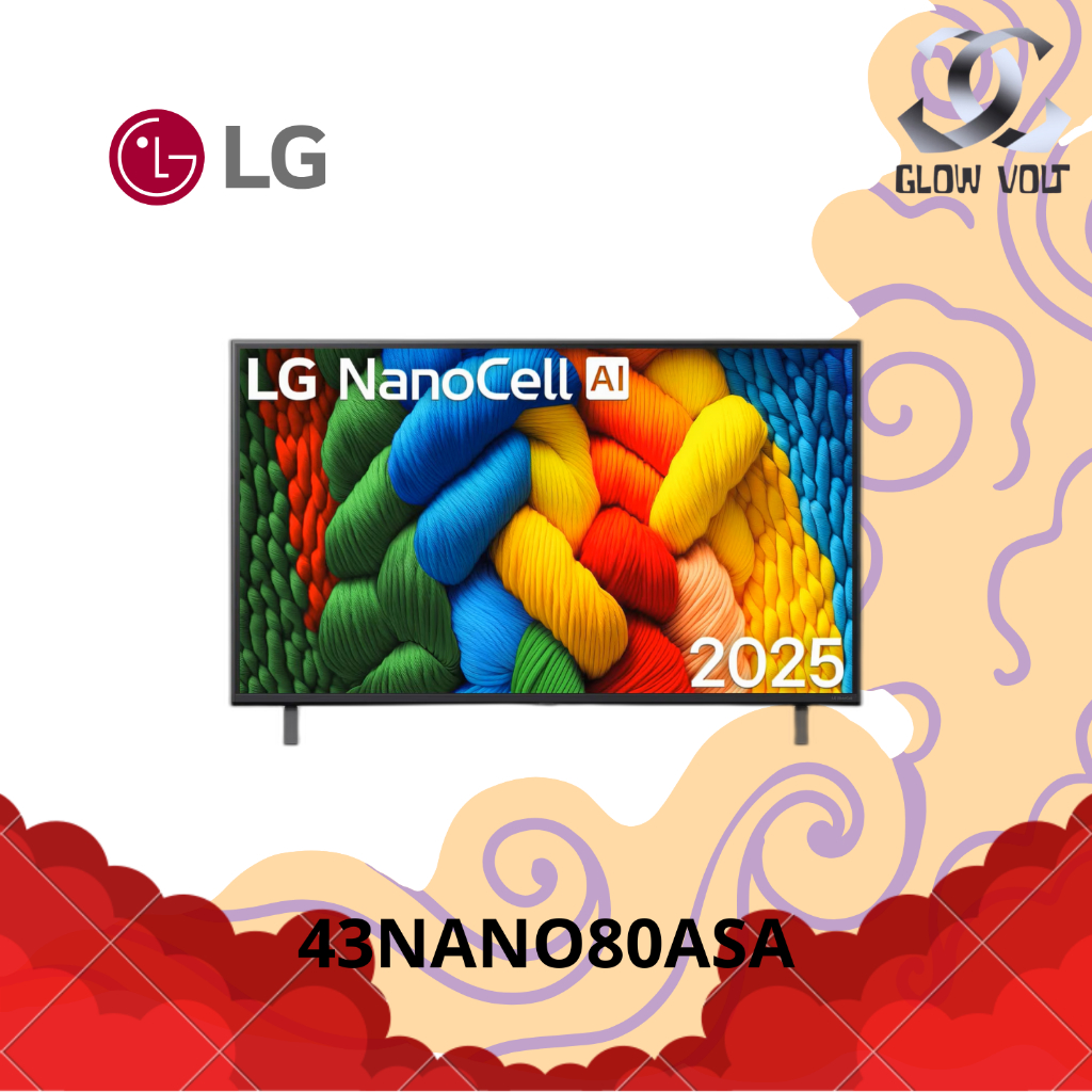 LG SMART TV 4K 43” 43NANO80ASA | LG NANOCELL AI NANO80 2025