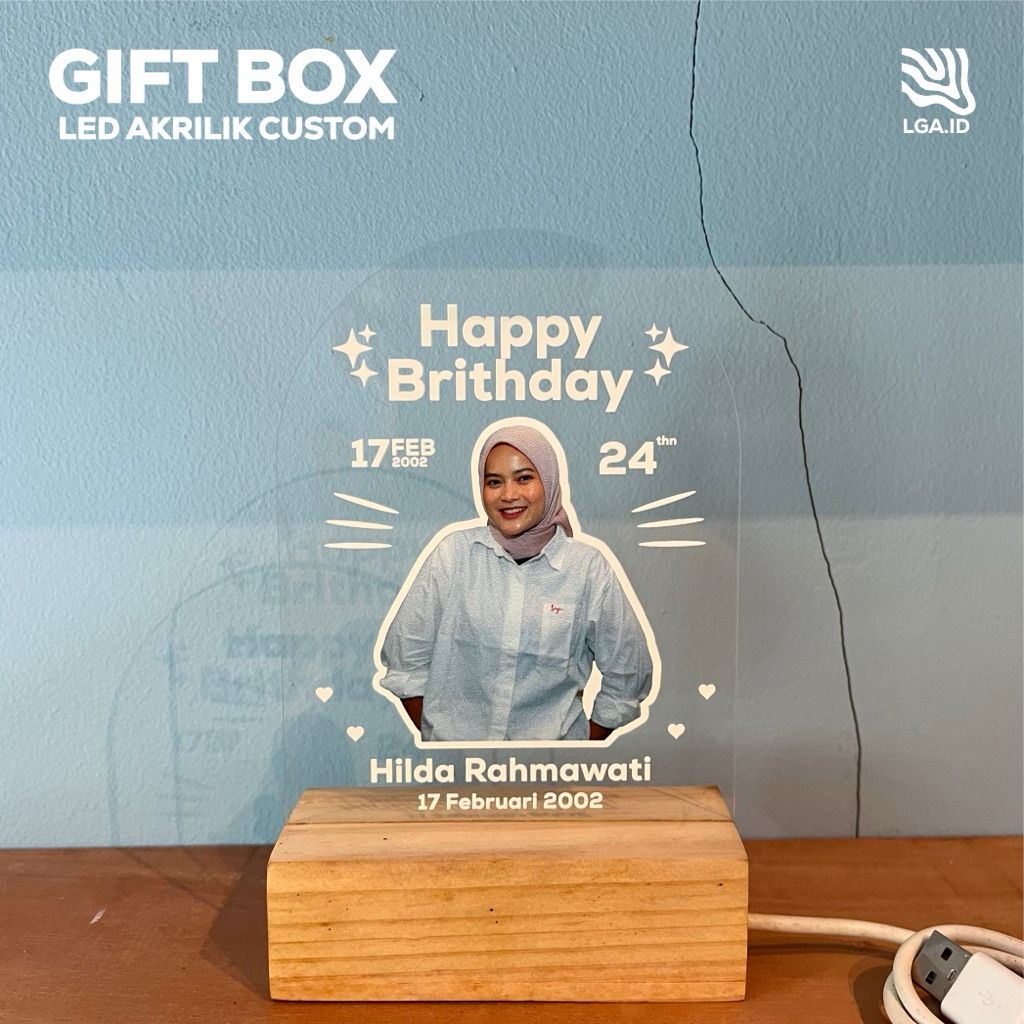 Gift/Box Led Akrilik Custom Print Uv