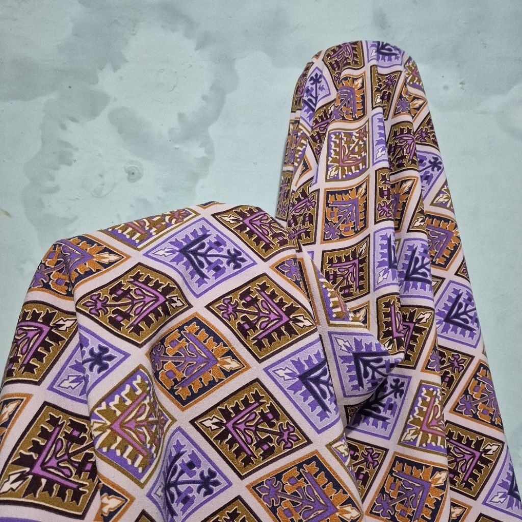 Kain Arabian Crepe Premium Motif - Kain Arabian Crepe Motif - Harga Terteta 0,5 Meter