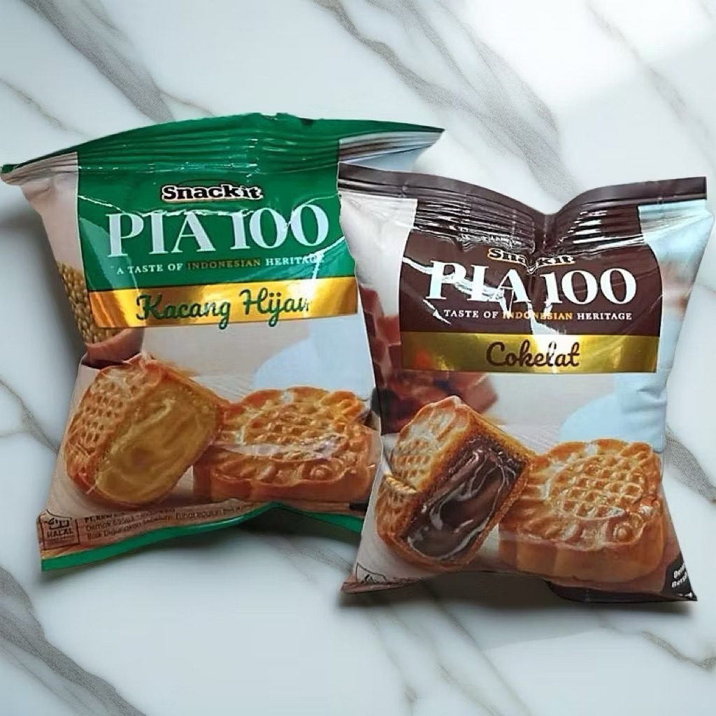Pia 100 Snack it / Roti Pia Kacang Hijau / Cokelat Rasa Enak