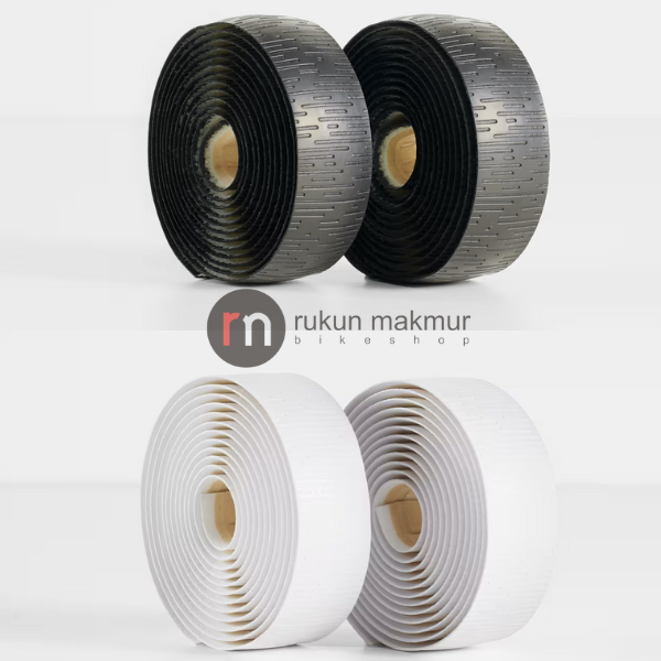 Bontrager Trek Road Cycling Bartape ECOTACK Handlebar Tape Black / White - 3 mm Thick / Shock Absorb