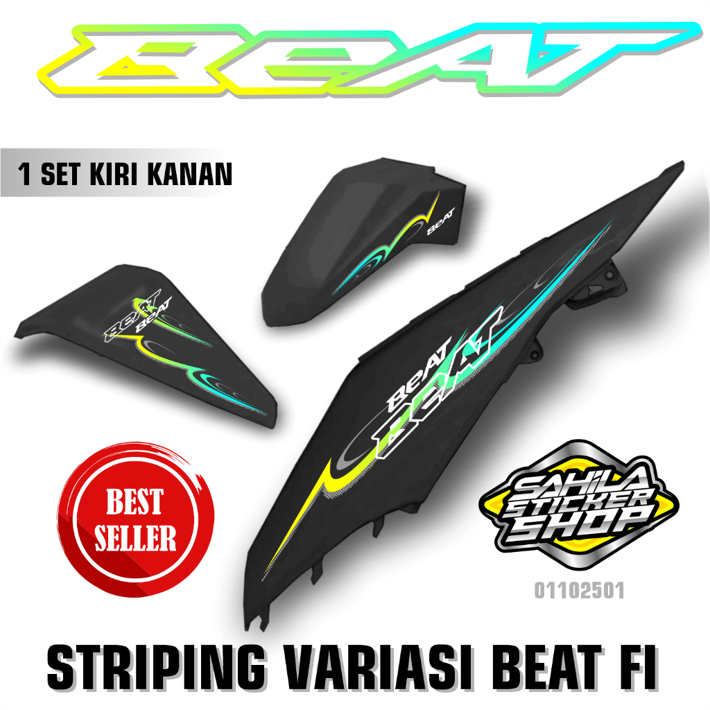 STIKER STRIPING BEAT FI 2014 2015 2016 - STIKER BODY BEAT FI VARIASI SIMPEL