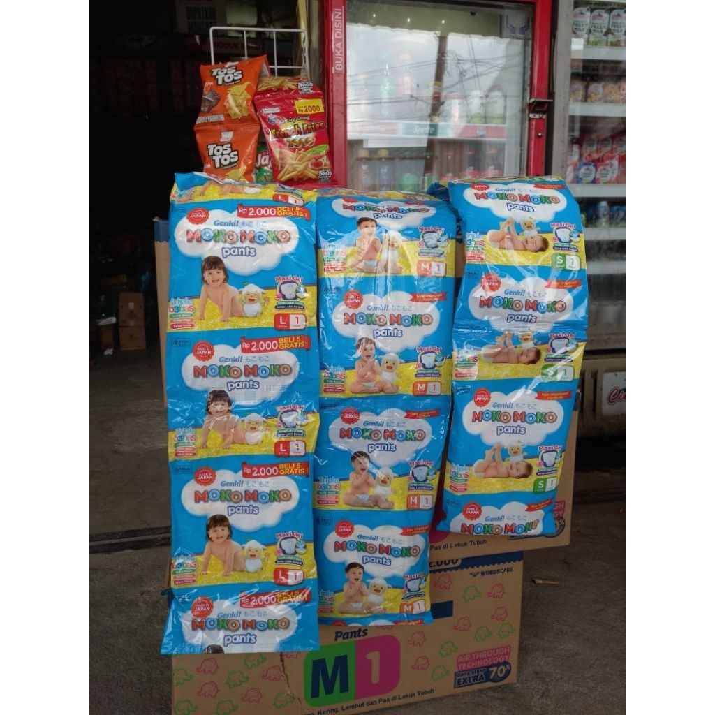 Pempers Moko moko pants 1 Renceng isi 6 pcs