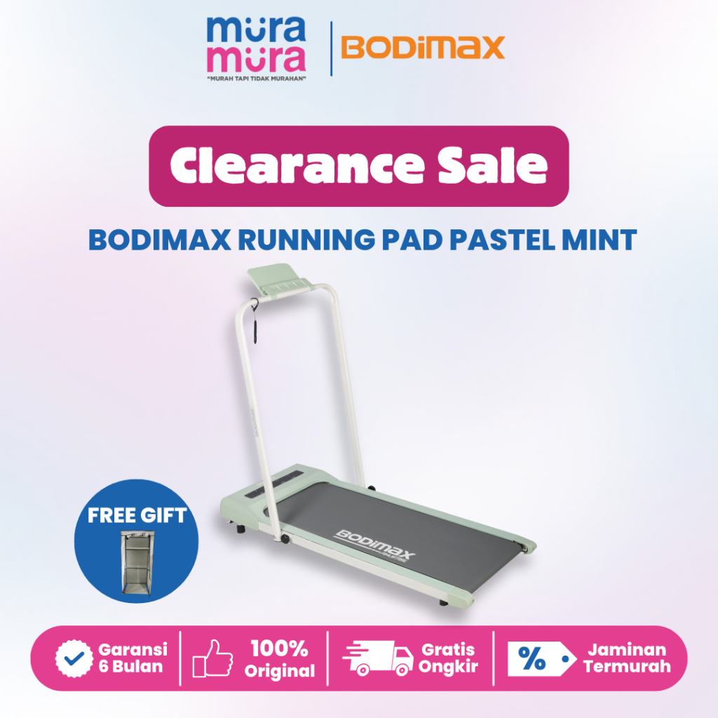 Clearance Sale Bodimax Running Pad Pastel Treadmill Gym Alat Olahraga Fitness