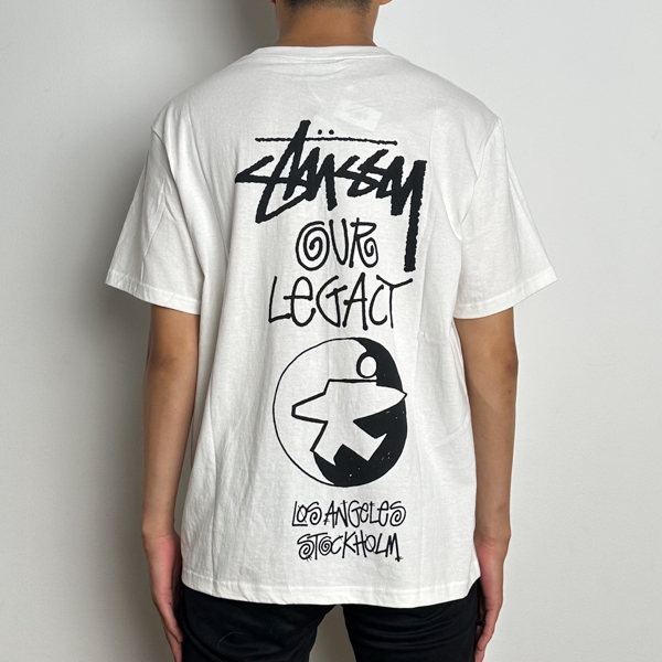 Kaos STSSY SURFMAN OUR LEGACY BLACK WHITE TSHIRT 100% ORIGINAL