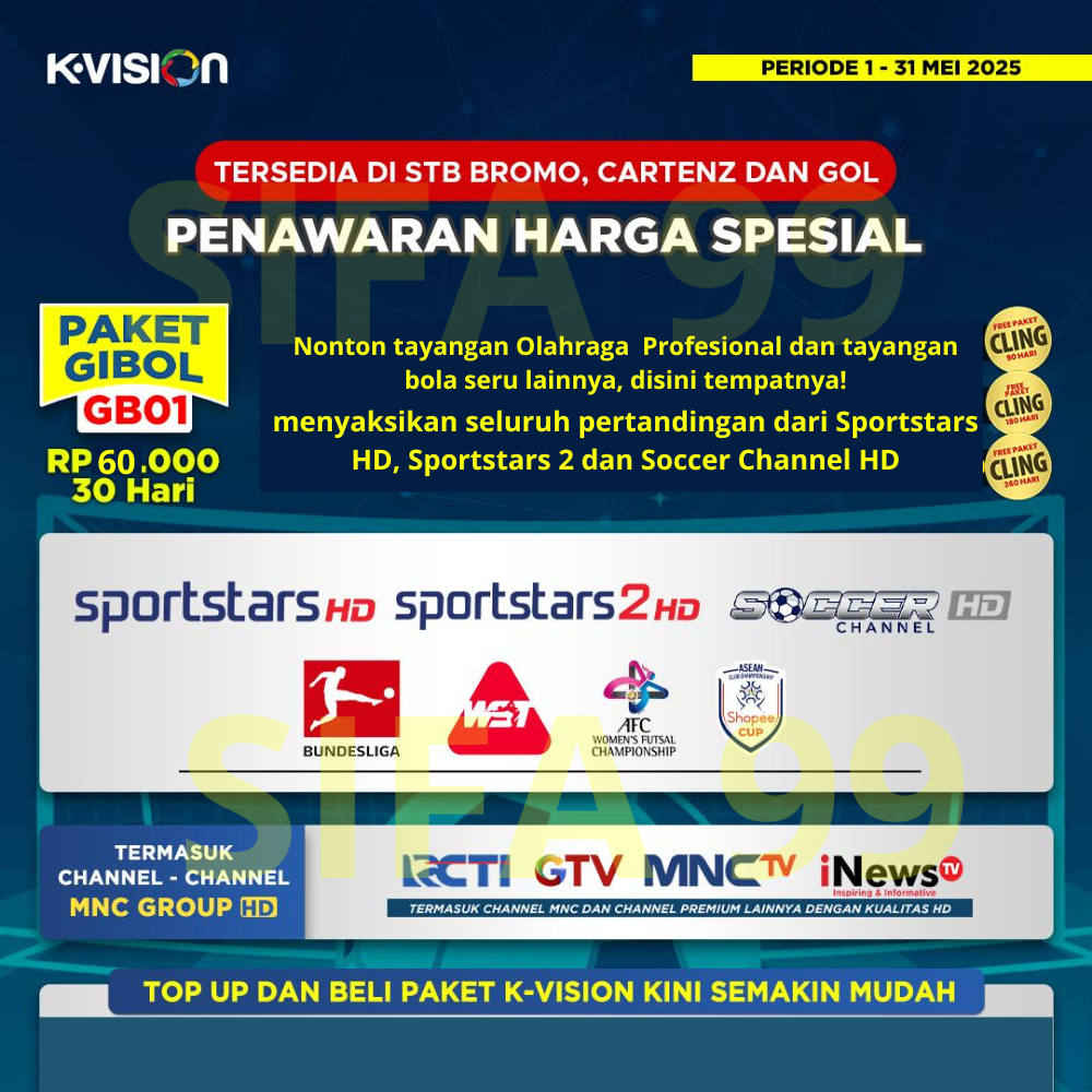 k vision PAKET GIBOL K VISION GILA BOLA MNC SPORT SOCCER