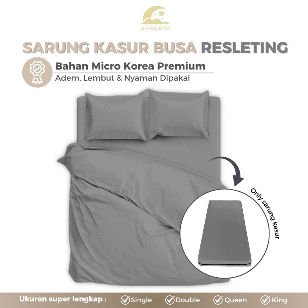 SARUNG KASUR RESLETING/PELINDUNG KASUR [ KATUN KOREA PREMIUM ]