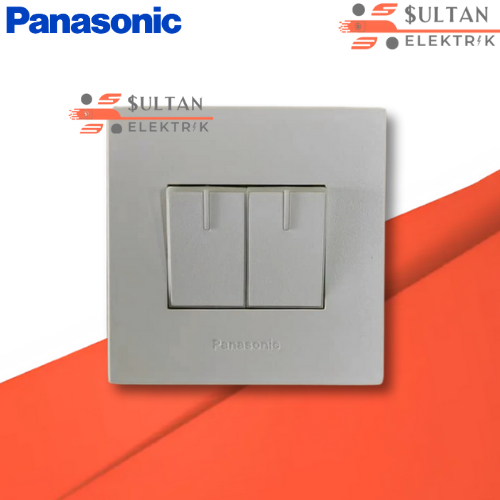 Saklar Seri/2 Gang Silver Style Series Panasonic
