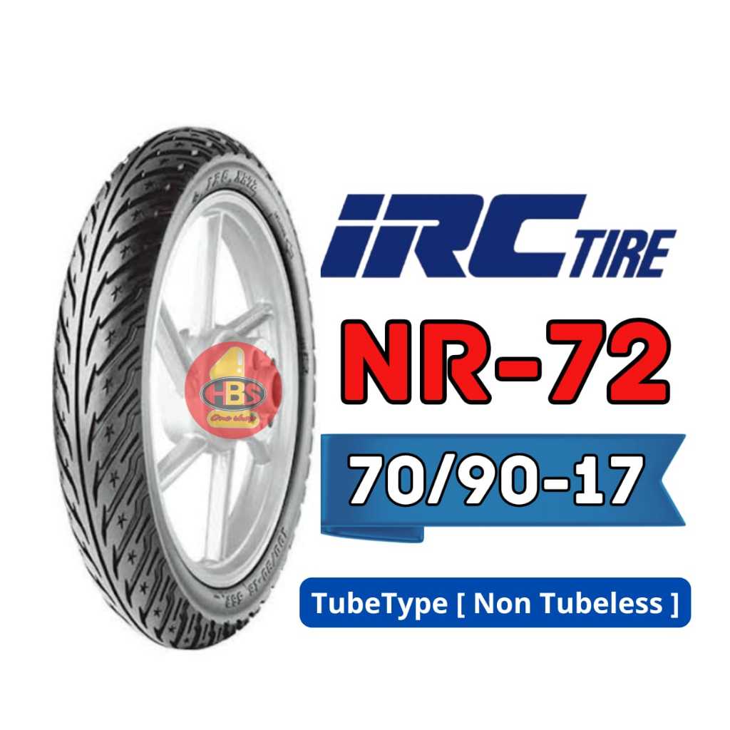 Ban Motor Ring 17 [ 70/90 ] NR72 Tubetype Ban IRC 70/90-17 [NON TUBELESS]