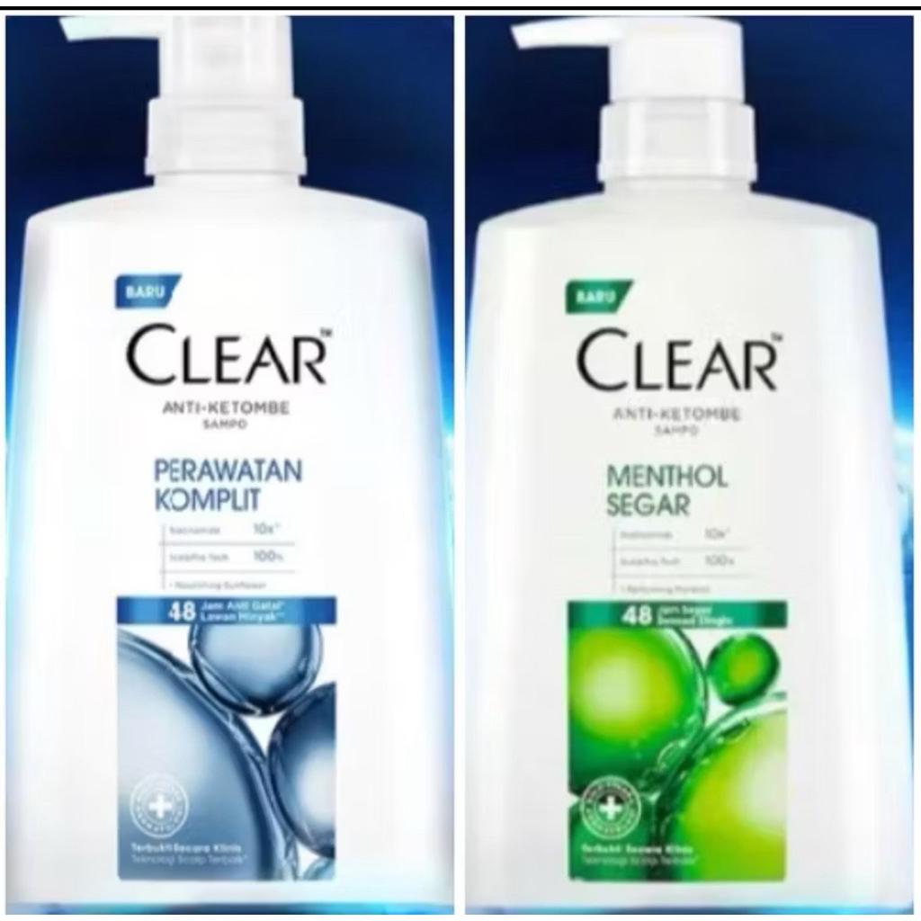 Clear shampoo jumbo 1.2 L 1200ml 1200 ml (kemasan baru)