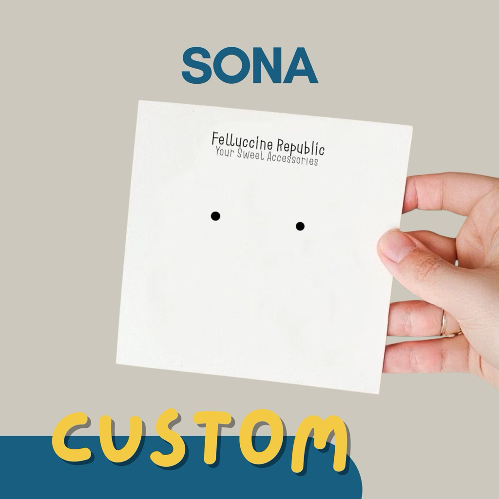 Hang Tag Anting Kertas Custom Murah atau Strap Masker