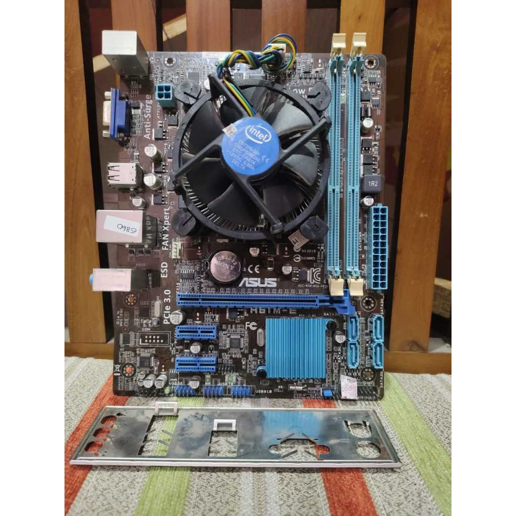 Mobo h61 Asus plus G645 plus Fan - Motherboard h61 socket 1155
