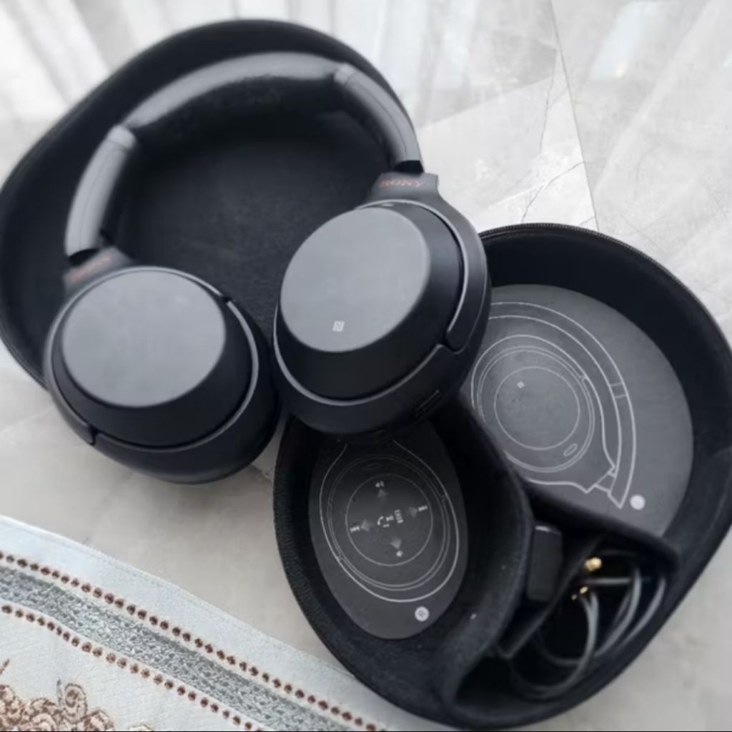 Sony WH-1000XM3 1000XM3 Headphone wireless bluetooth ANC Noise Cancelling headset original bekas fla