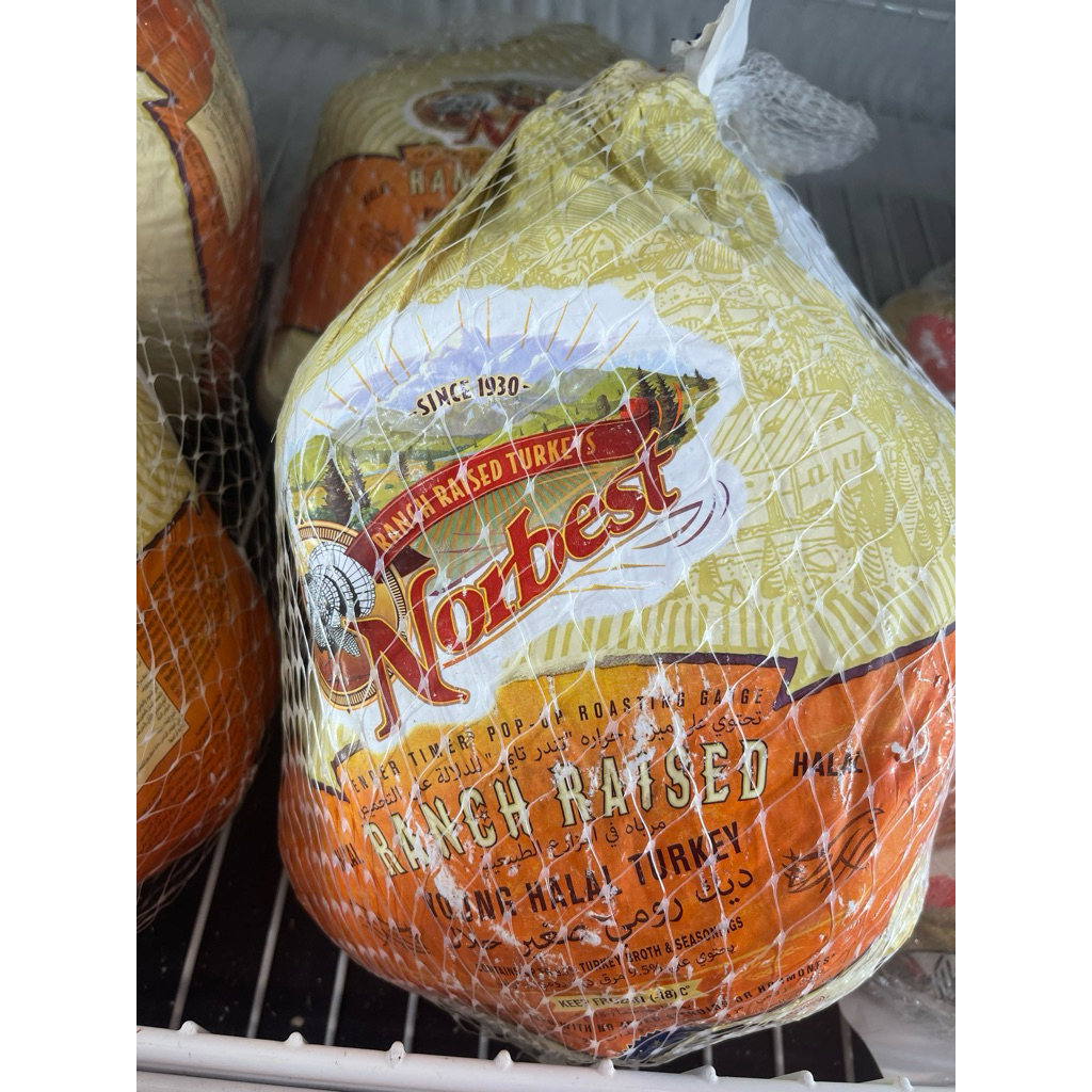 Daging Ayam kalkun Turkey Utuh Frozen - Daging Kalkun Import Norbest Whole Turkey - Berat 5kg